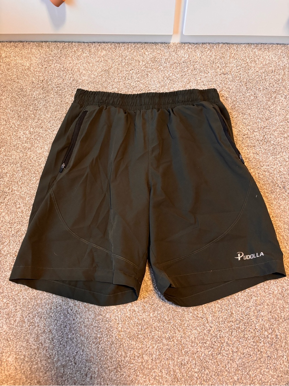 Pudolla Green Active Shorts